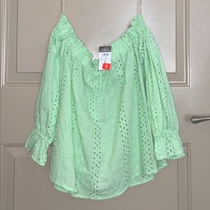 Mint Colored Blouse- Size Small- Never Worn